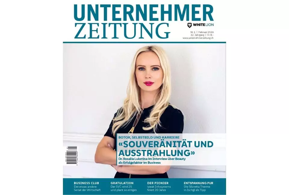Dr. Rosalia Luketina, Cover-Interview in der Unternehmer Zeitung